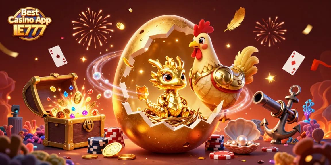 Experience the thrill of the Best Casino App IE777 with vibrant characters and golden treasures!