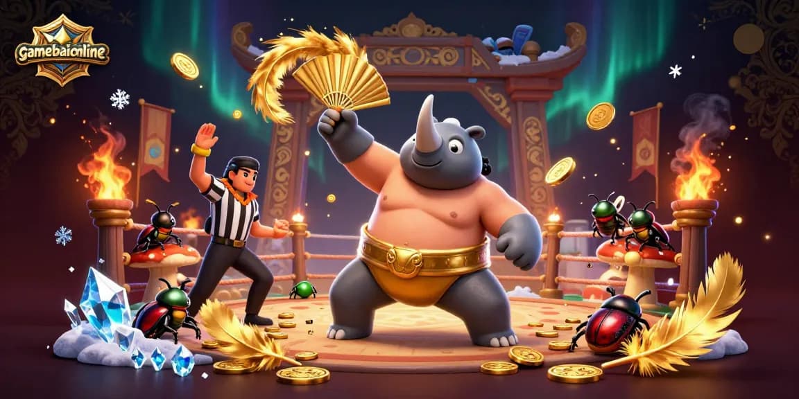 Join the excitement at gamebaiionline as the beetle champion stomps coins and wins!