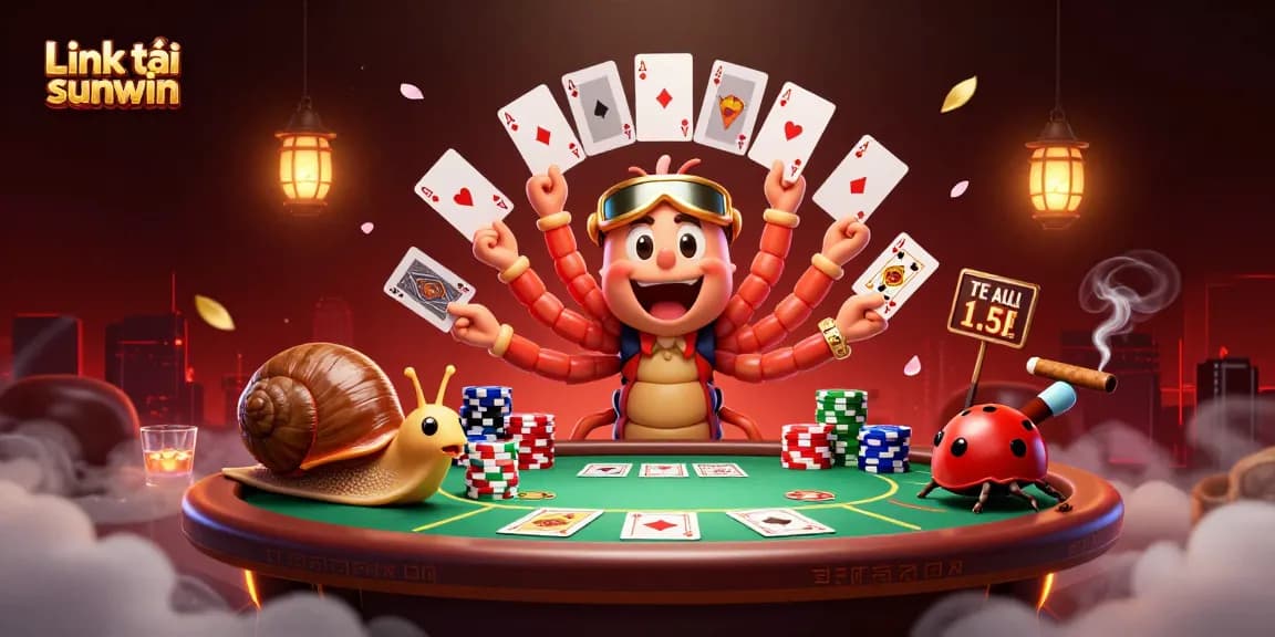 Experience the thrill of gaming with Link tải sunwin in a vibrant casino scene.
