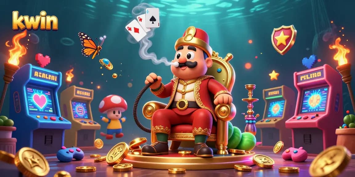 Experience the thrill of kwin with our 3D casino illustration featuring exciting game elements.