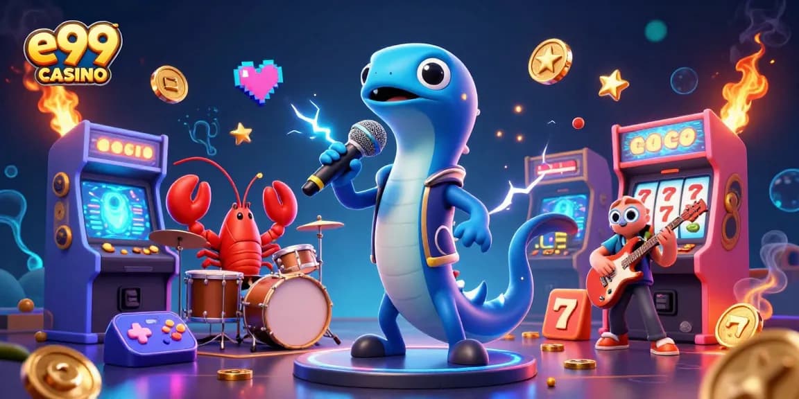 Experience the thrilling world of e99 casino with electric eel DJ and vibrant gaming elements