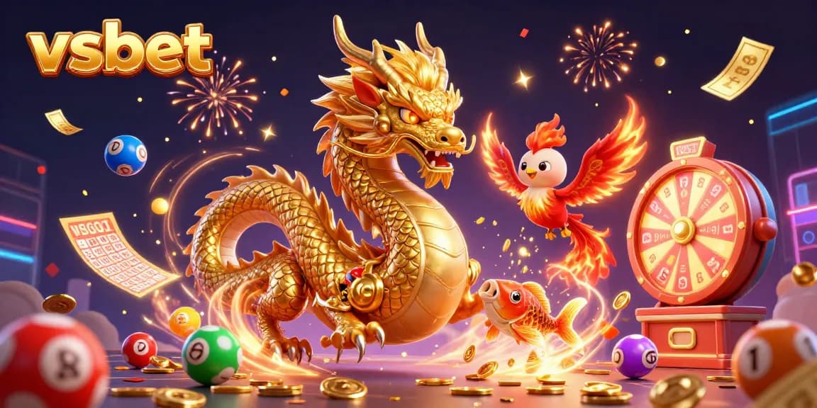Experience exciting wins with vsbet and vibrant lottery elements in this rich gameplay illustration.