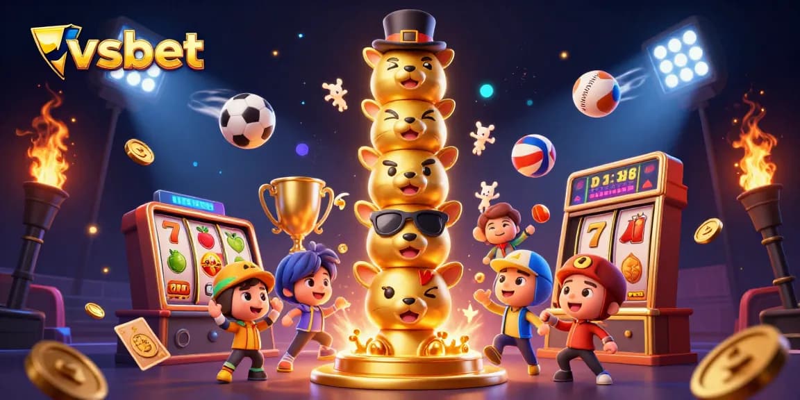 Experience thrilling gaming action at vsbet with vibrant slot machines and dynamic sports elements.