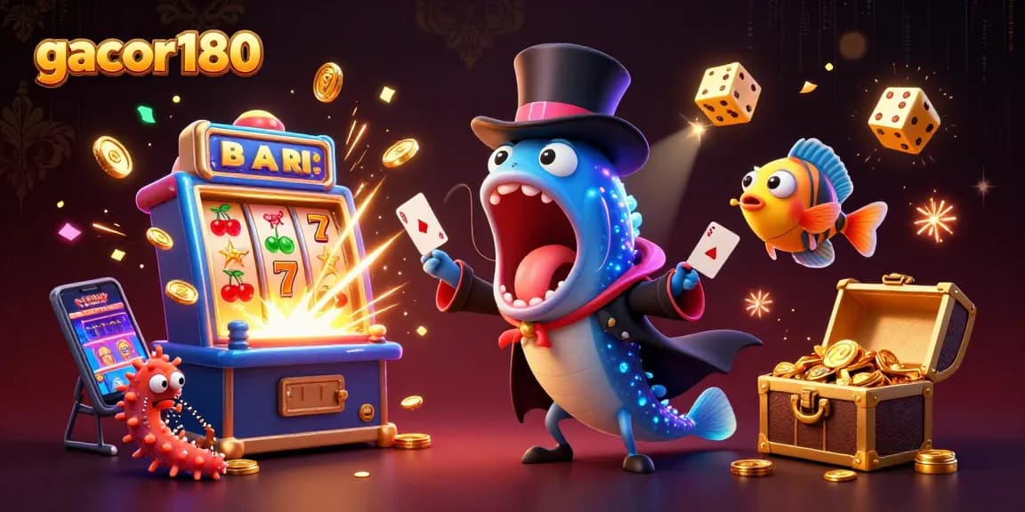 Gacor180 menampilkan ular gulper 3D bermain kartu dengan efek jackpot yang menarik.