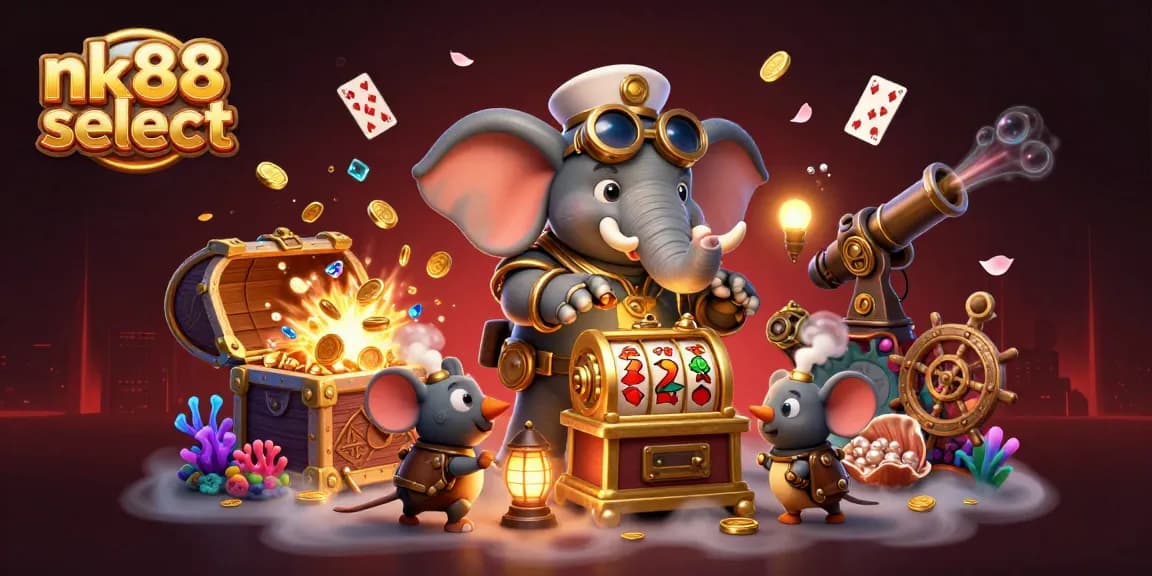 Spin the reels with the majestic nk88 select steampunk elephant and win dazzling treasures!