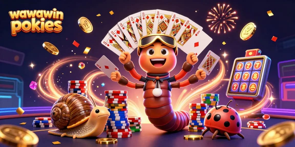 Experience thrilling wawawin pokies with animated dealer action and vibrant casino visuals.