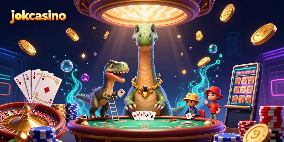 Engage with jokacasino action featuring vibrant casino-themed 3D illustration full of excitement.