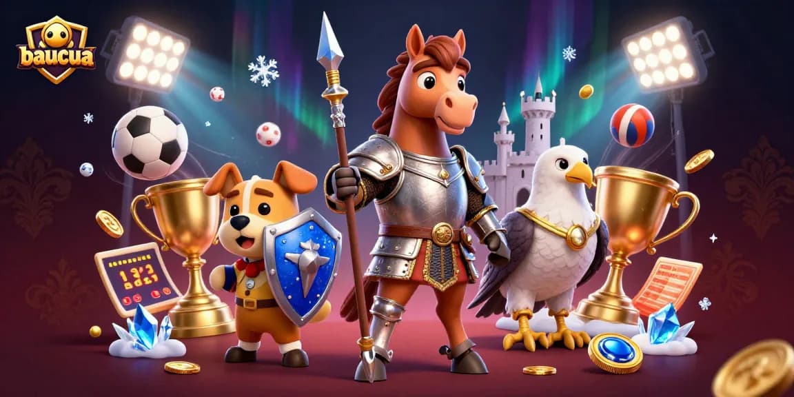 Baucua engages players in an interactive, thrilling adventure of chance with immersive 3D characters and elements.