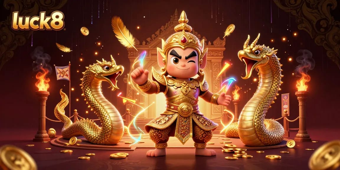 Experience luck8's vibrant gaming with legendary characters and rich casino elements.