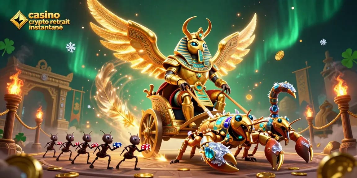 Réceptionnez vos gains rapidement avec casino crypto retrait instantané grâce aux scorpions et scarabée pharaonique.