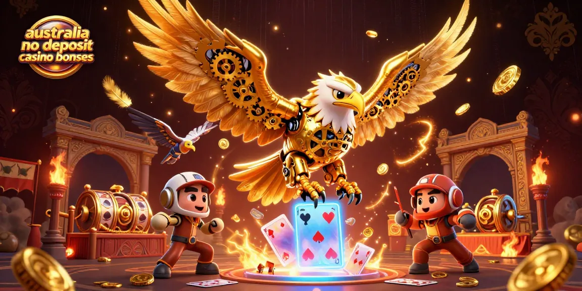 Experience the thrill of australia no deposit casino bonuses in a vibrant 3D casino scene.