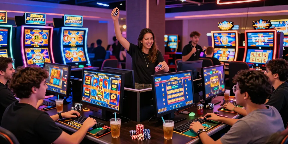 Exciting Slot777 gaming scene showcasing 777 wins on devices.
