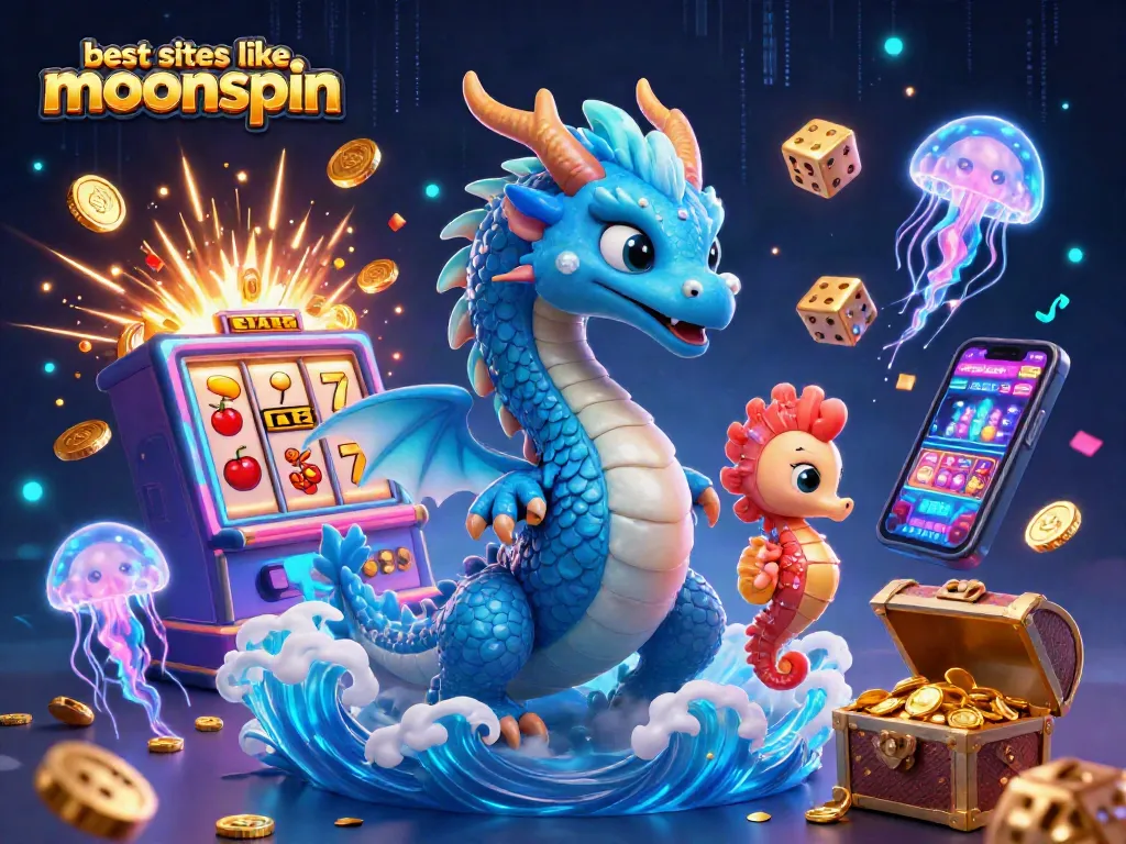 Engage with the best sites like MoonSpin for epic free play and jackpot opportunities against vibrant casino visuals.