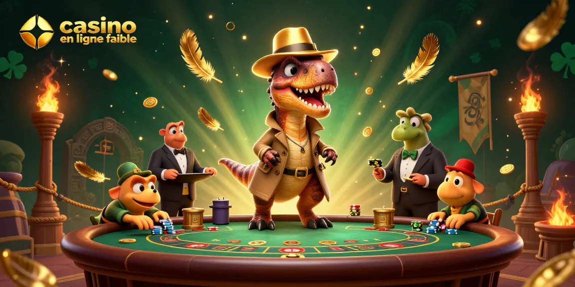 Jouez au casino en ligne fiable avec des personnages colorés dans une scène animée