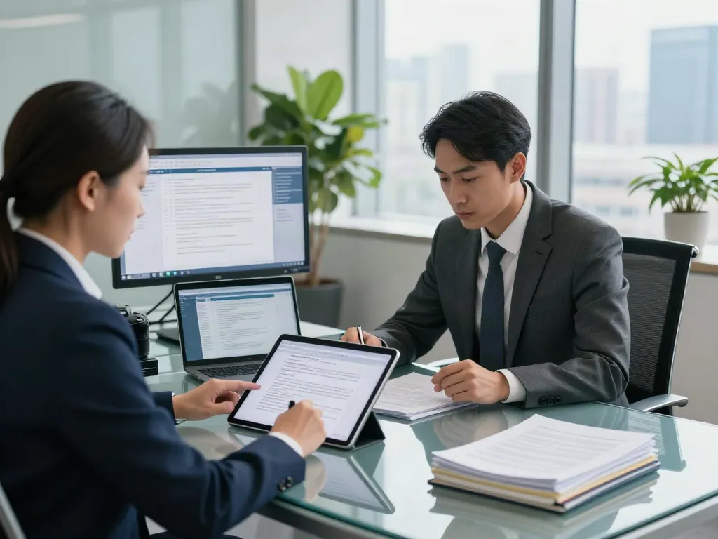 Lead Roedl guiding international legal advice in a modern office setting.