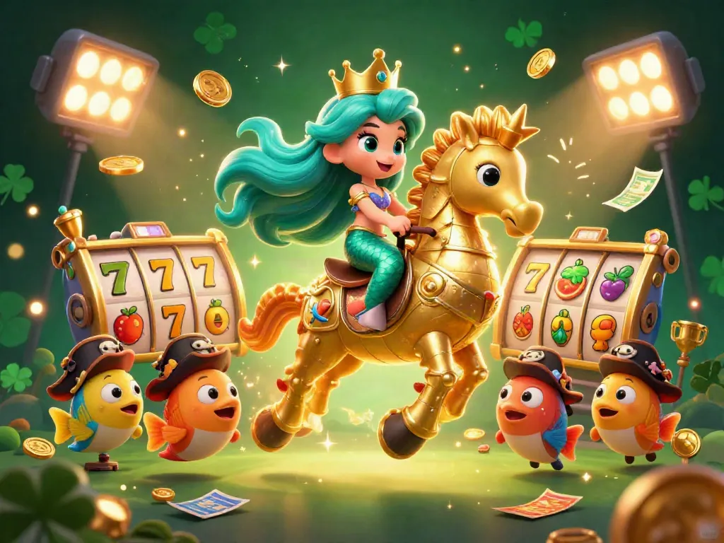 Experience thrilling gameplay at Sc88 with colorful slots, mermaids, and fish, immersed in a lively 3D casino.