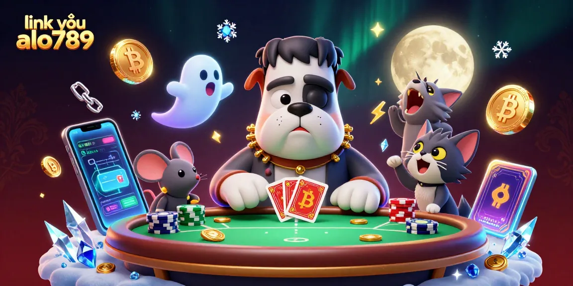 Engage in thrilling gameplay at link vào alo789, featuring a spooky casino atmosphere with gaming elements.
