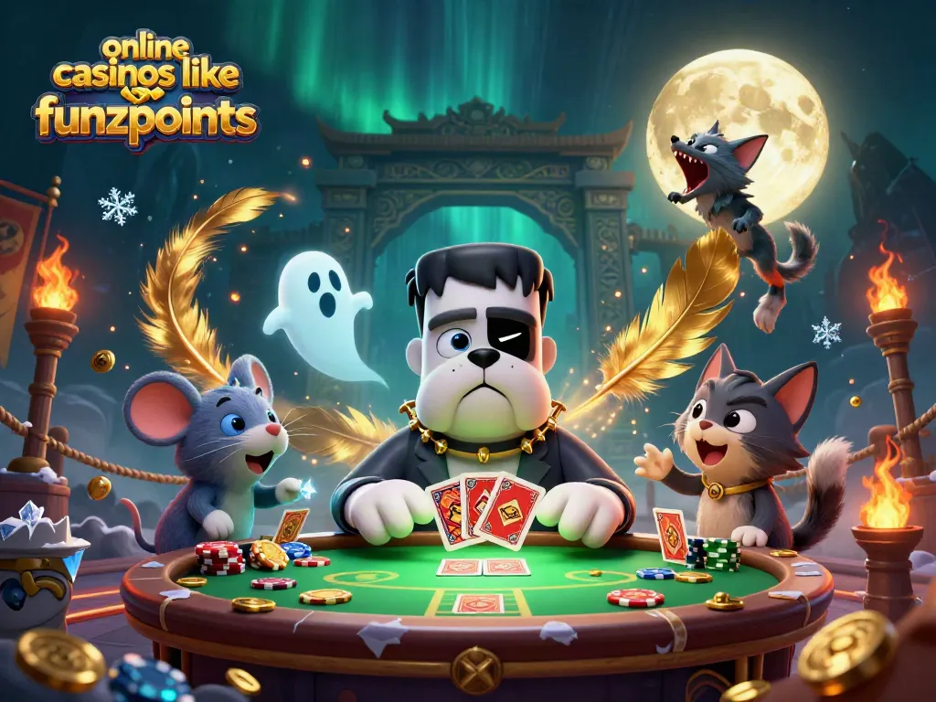 Experience the thrill of online casinos like Funzpoints with engaging characters and exciting game elements.