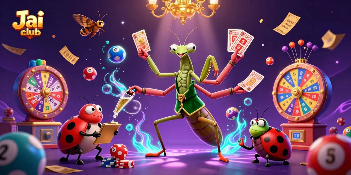 Engage in exciting gaming at Jai club with vibrant lottery balls, cards, and rewards.