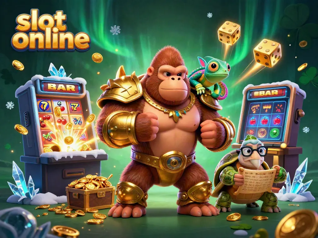 Engage with slot online adventures through vibrant characters amidst a jackpot explosion.