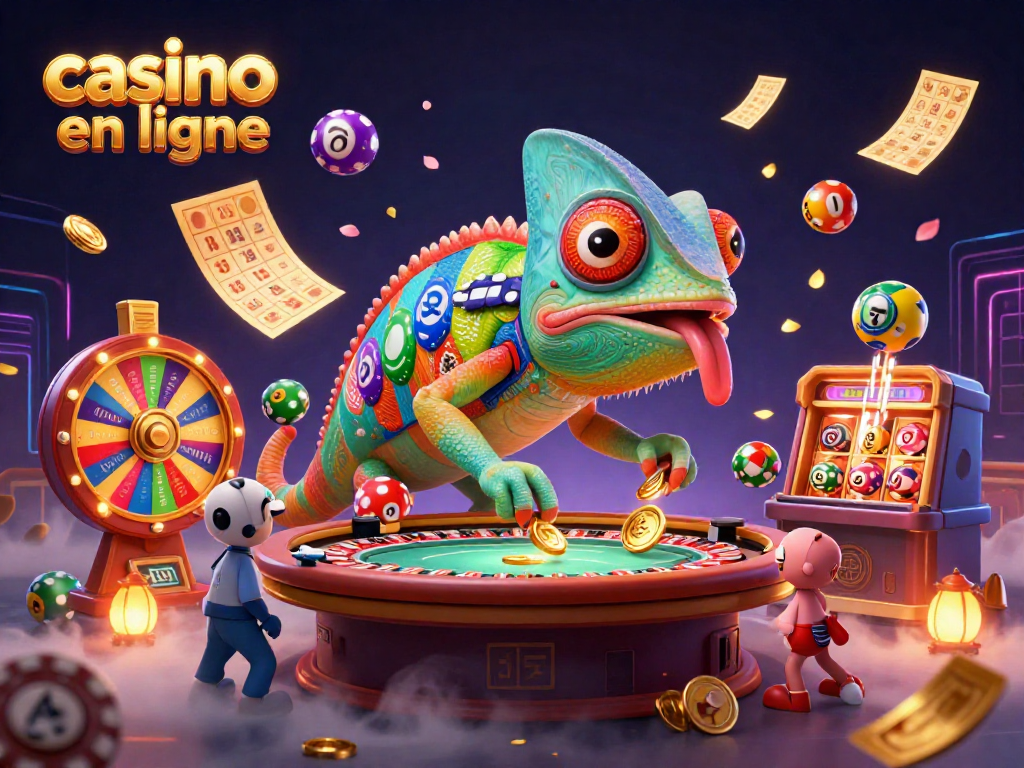 Découvrez les jeux de casino en ligne avec un propriétaire caméléon dynamique et des éléments colorés.