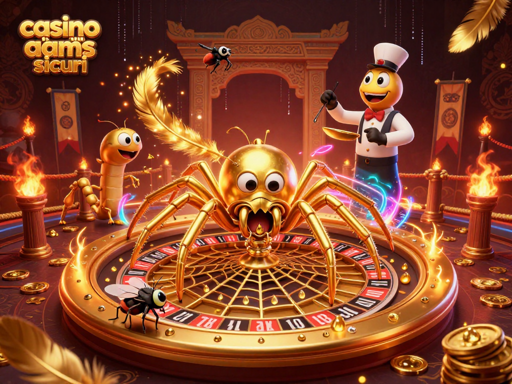 Scopri i migliori casino non aams sicuri con questa illustrazione 3D vivace e dettagliata.