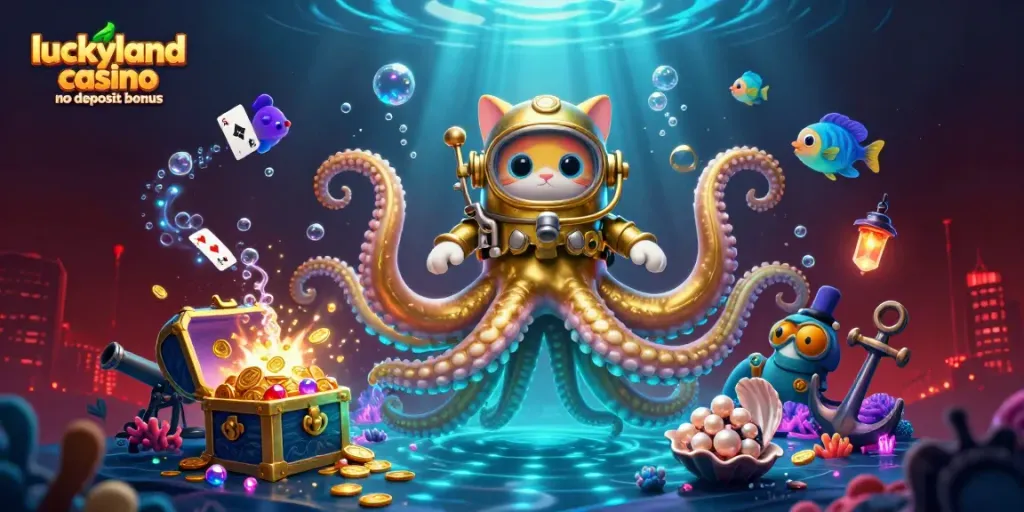Spin to win with the luckyland casino no deposit bonus — engage in a vibrant underwater casino adventure!