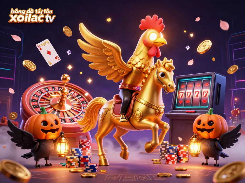 Experience thrilling action with bóng đá trực tuyến xoilac tv as you immerse in this dynamic casino-themed digital scene.