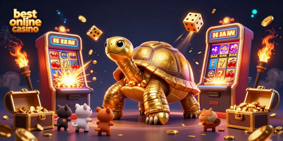 Join the excitement at the best online casino with joyful cartoon characters and thrilling game elements.