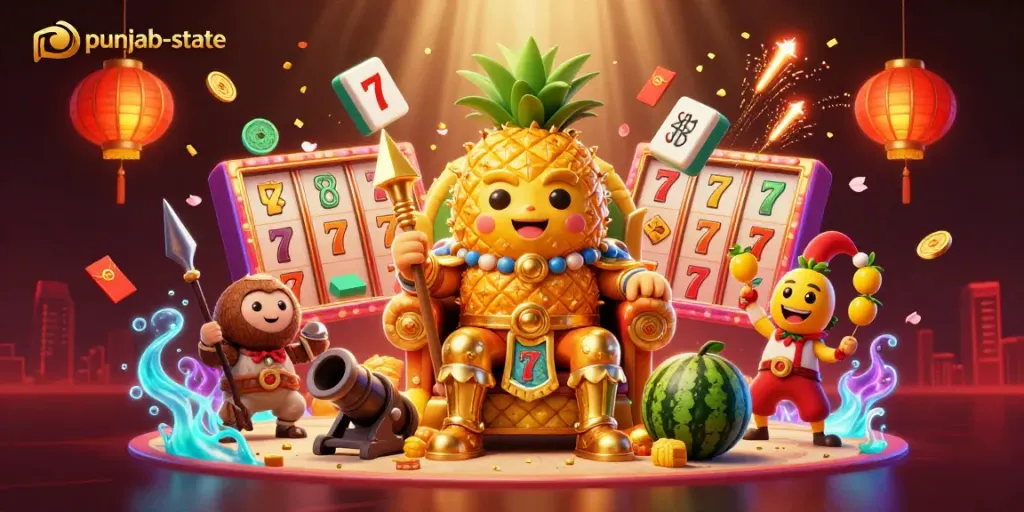 Enjoying fast-paced fun at punjab-state casino with vibrant characters and exciting gaming elements.