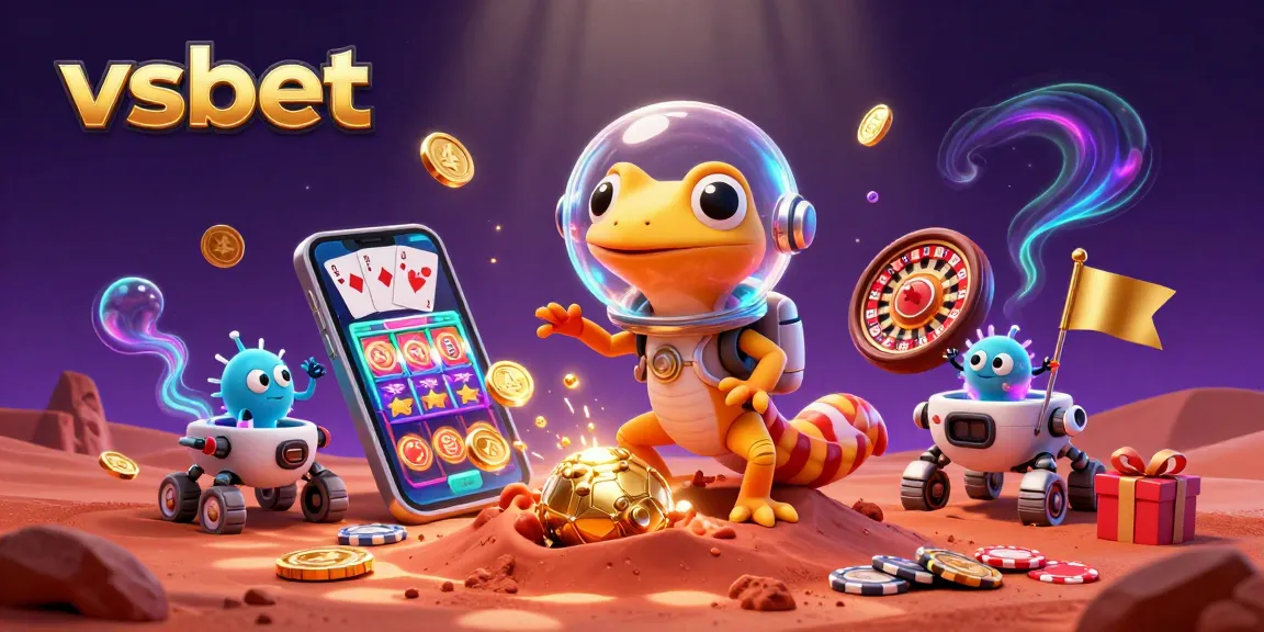 Experience the thrilling Martian world of vsbet's casino, where golden rewards await players!