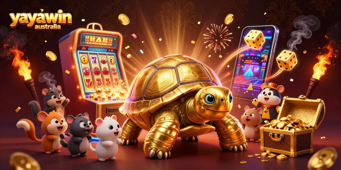 Spin the reels at yayawin australia with a captivating jackpot scene featuring delightful characters and thrilling game elements.