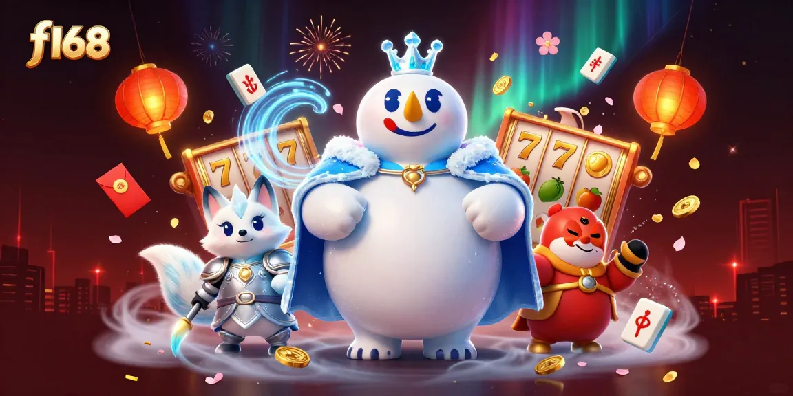 Experience the excitement of f168 with vibrant casino elements and dynamic characters in a richly detailed 3D illustration.