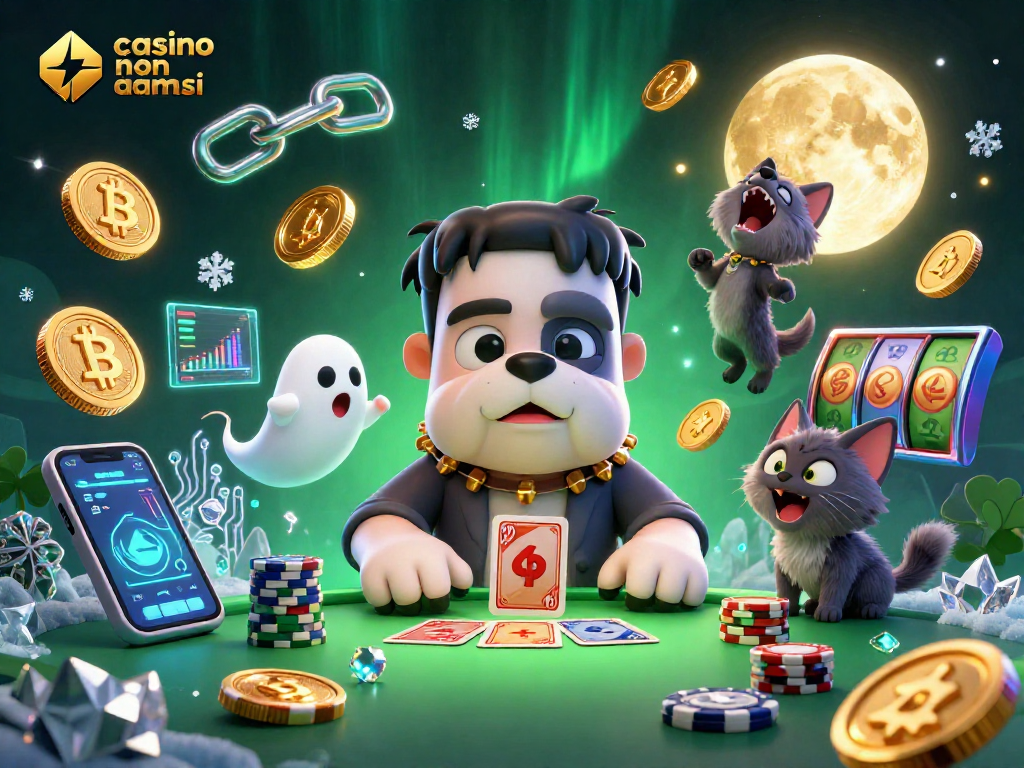 Gioca con sicurezza nei casino non aams sicuri con un bulldog Frankenstein e un gatto mannaro in una scena di poker emozionante.