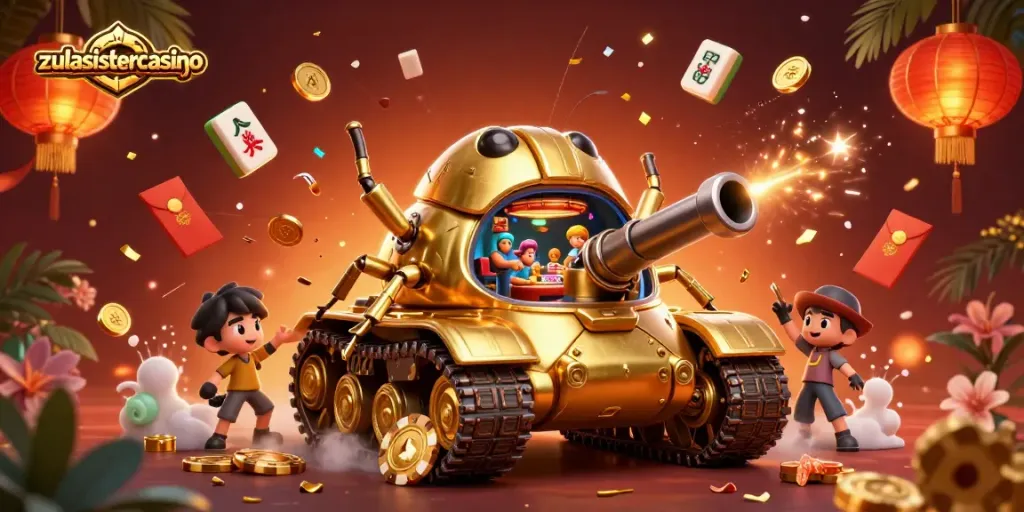 Experience thrilling gameplay at zulasistercasino with vibrant casino-themed illustration.