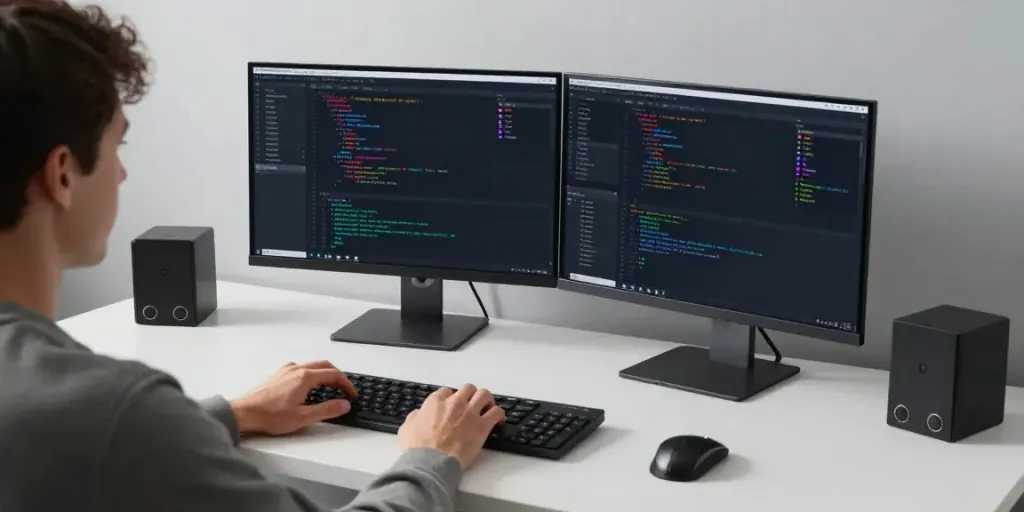易歪歪下載的客服聊天助手在現代創新科技工作區域中展示。
