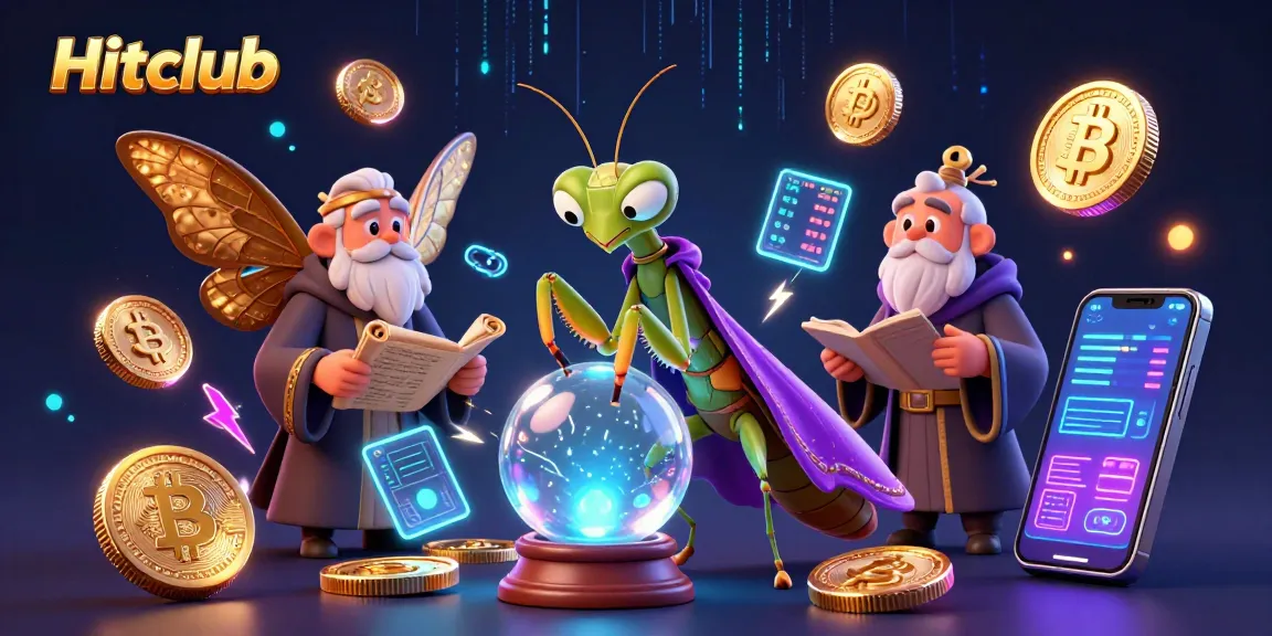 Engage in Hitclub’s vibrant world of slot games, as a fortune teller unveils winnings!