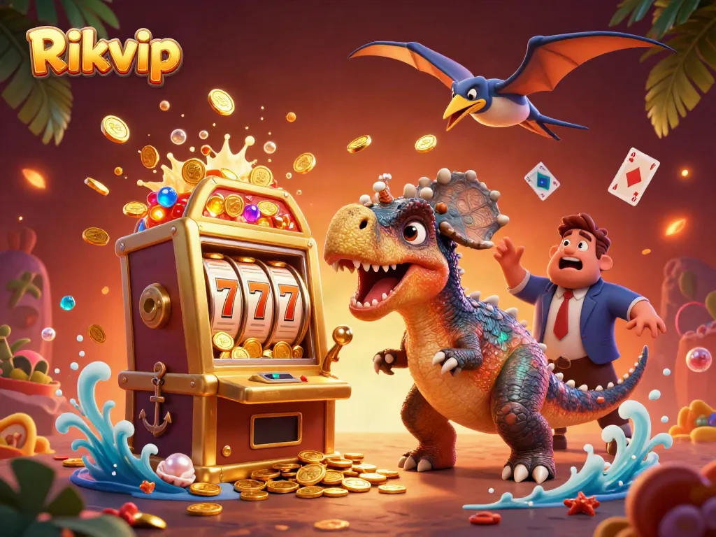 Experience the thrill of winning at Rikvip with dynamic jackpot action and vibrant casino elements.