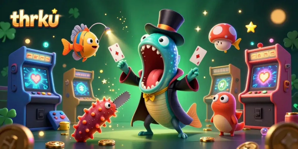 Engage in exciting games at thrku with dynamic casino magic and immersive 3D illustrations