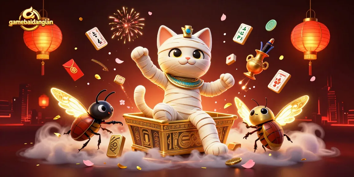 Experience thrilling gameplay with gamebaidangian in this vibrant 3D casino illustration.