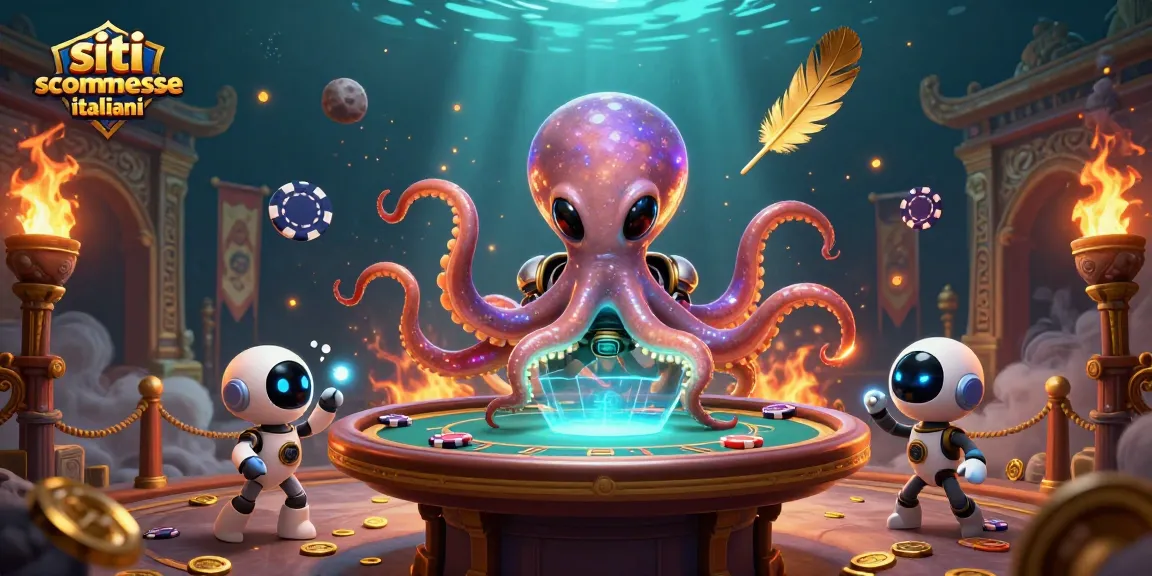Scommetti con entusiasmo nei migliori siti scommesse italiani, con un alieno e un robot al tavolo da poker