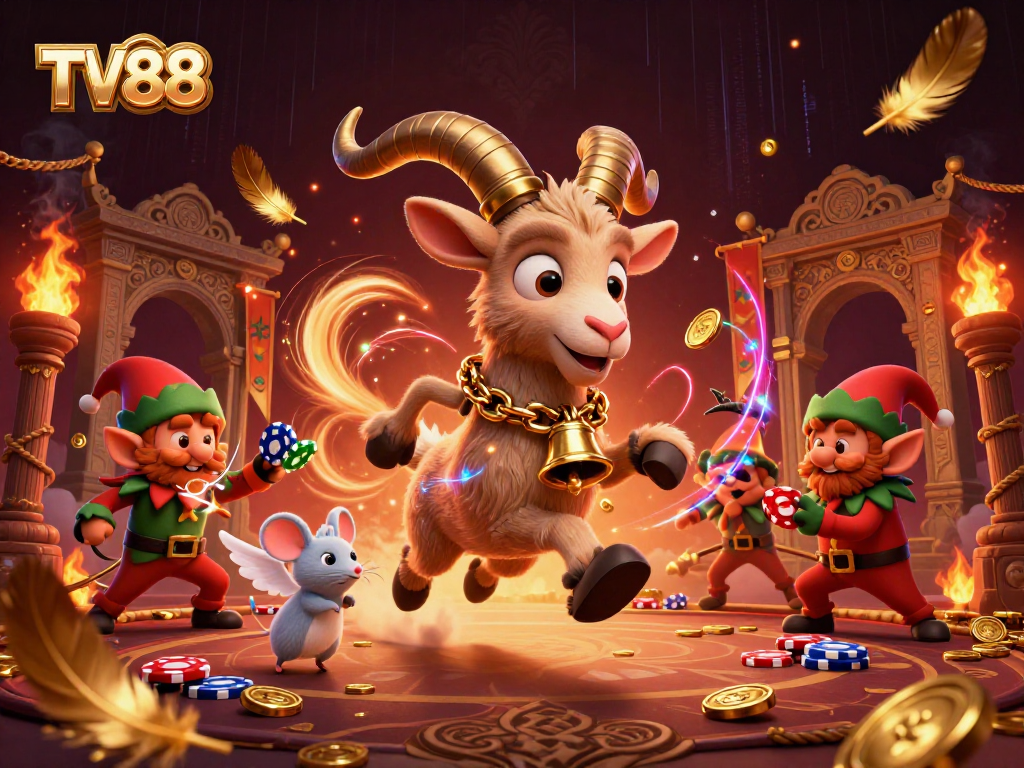 Engage with TV88's exciting casino experience featuring magical characters and vibrant game elements.