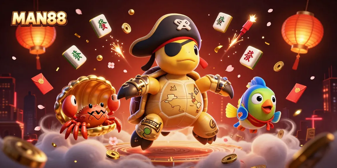 Experience winning moments with MAN88’s exciting online casino games and vibrant 3D illustration.