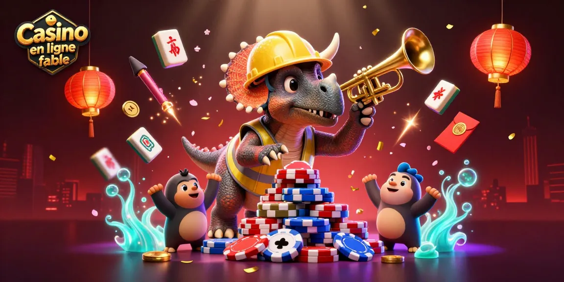 Experience the thrill of playing at a Casino en ligne fiable with vibrant characters celebrating gaming victories!