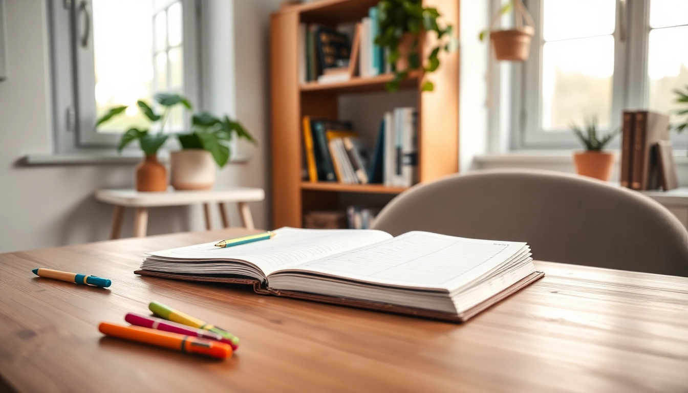 Plan Your Way, Instantly with a focus on a planner and workspace that inspires productivity.