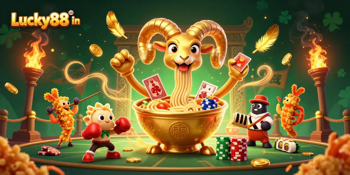 Experience Lucky88 in action with a vibrant 3D casino scene featuring engaging characters and dynamic elements.