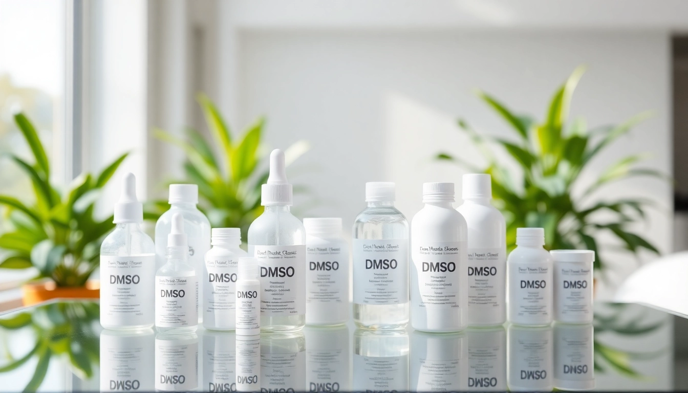 Showcase of DMSO products from dmso store inc in a modern, inviting setting.