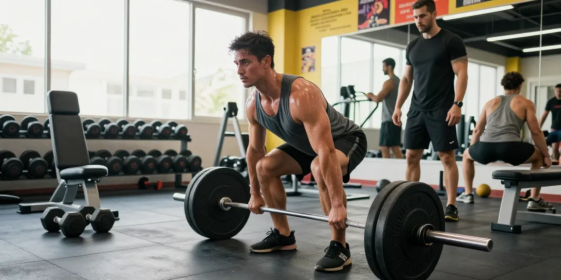 Astera Shop gym scene with athletes lifting weights in an inspiring fitness environment.